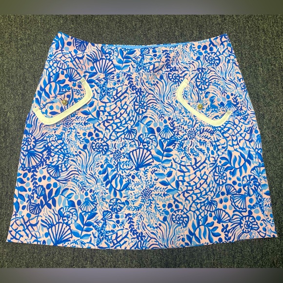 Lilly Pulitzer Luxletic Monica Skort Calla Lilly Pink High Tides